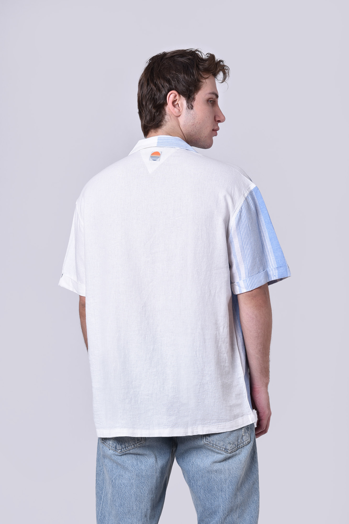 پیراهن آستین کوتاه طرحدار مردانه