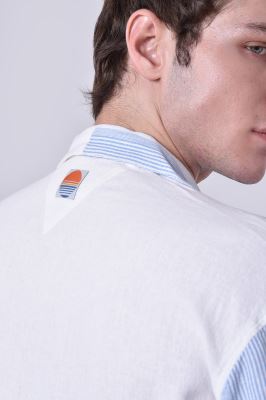 پیراهن آستین کوتاه طرحدار مردانه