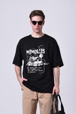 تیشرت آستین کوتاه چاپی مردانه