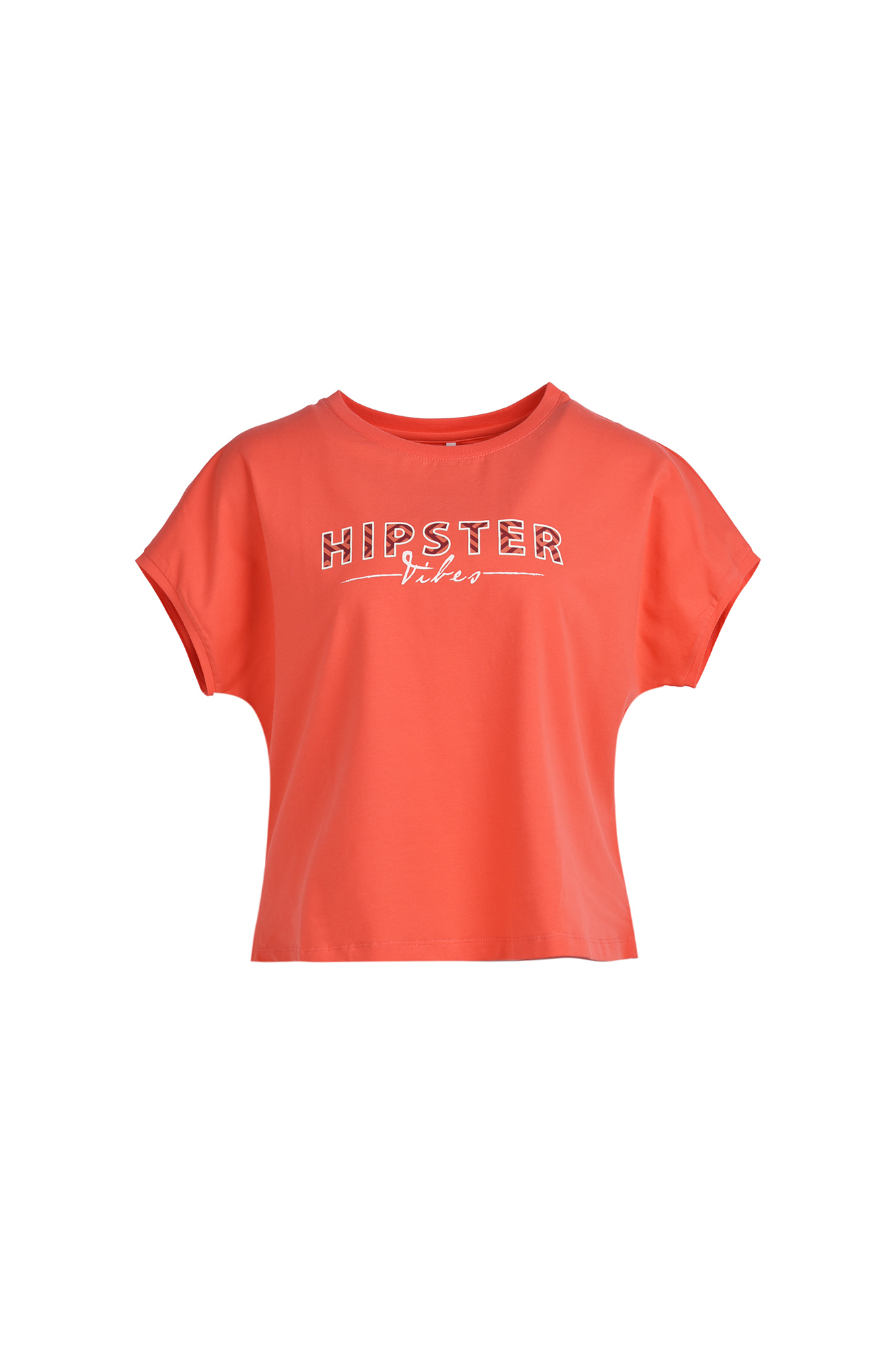 تیشرت آستین کوتاه چاپی زنانه