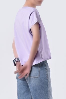 تیشرت آستین کوتاه چاپی زنانه