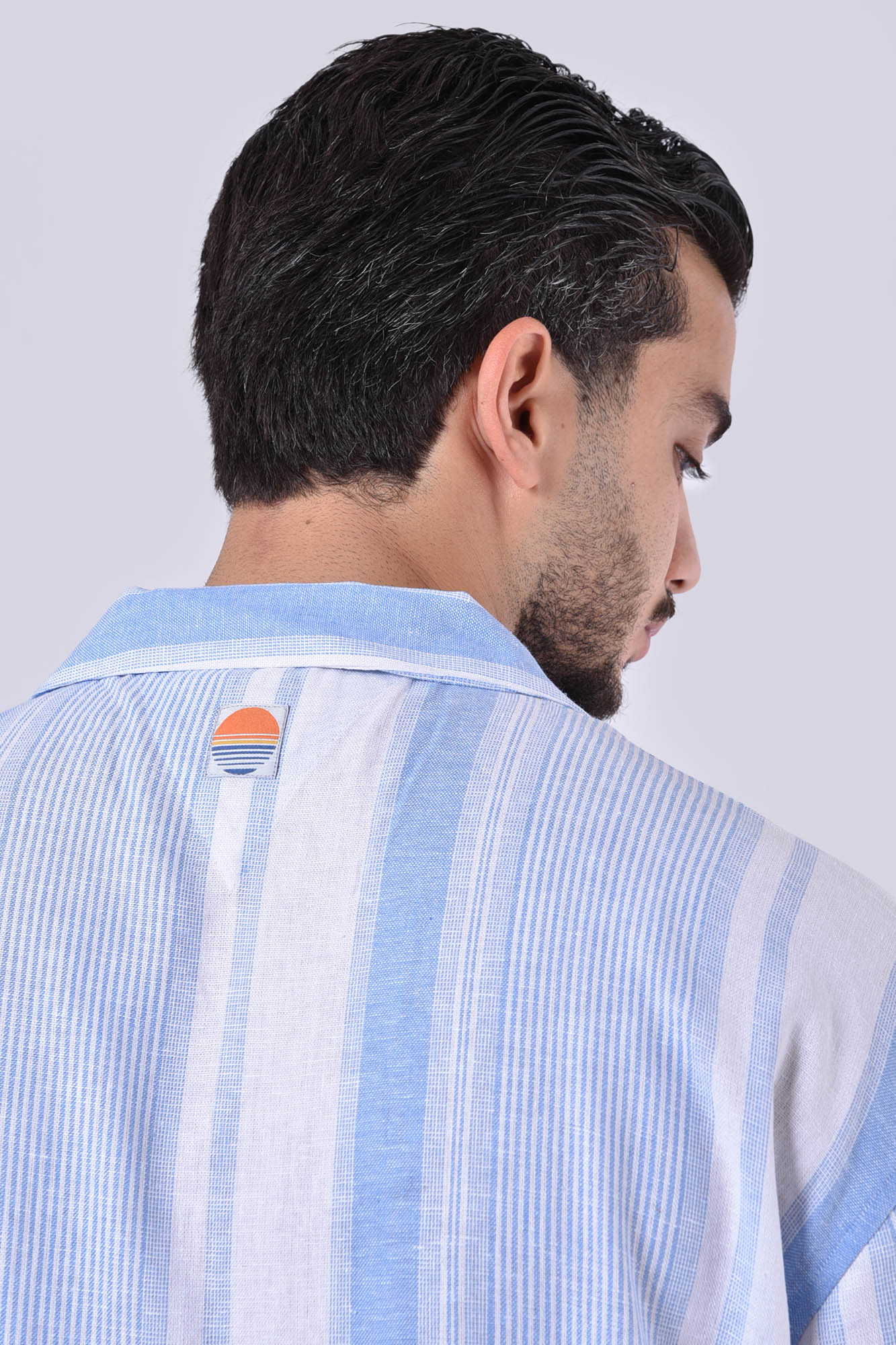 پیراهن آستین کوتاه راه راه مردانه