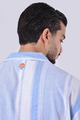 پیراهن آستین کوتاه راه راه مردانه