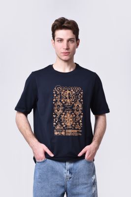 تیشرت آستین کوتاه چاپی مردانه