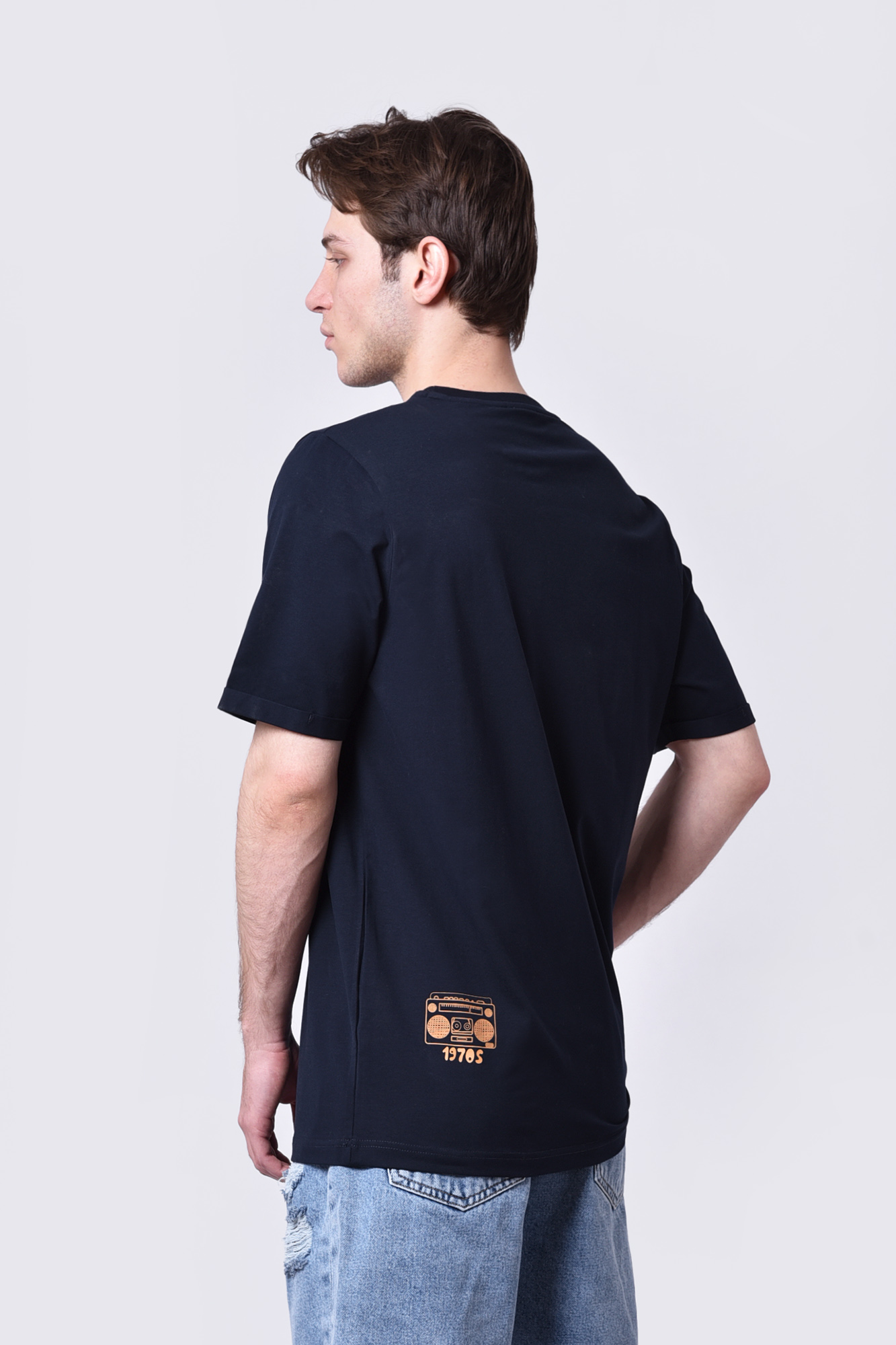 تیشرت آستین کوتاه چاپی مردانه