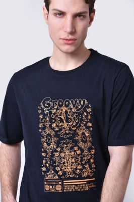 تیشرت آستین کوتاه چاپی مردانه