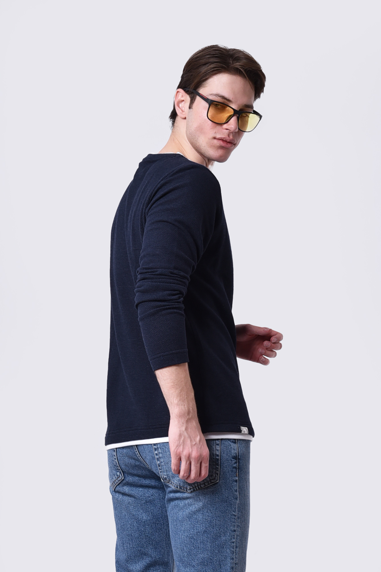 تیشرت آستین بلند ساده مردانه