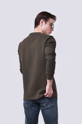 تیشرت آستین بلند ساده مردانه