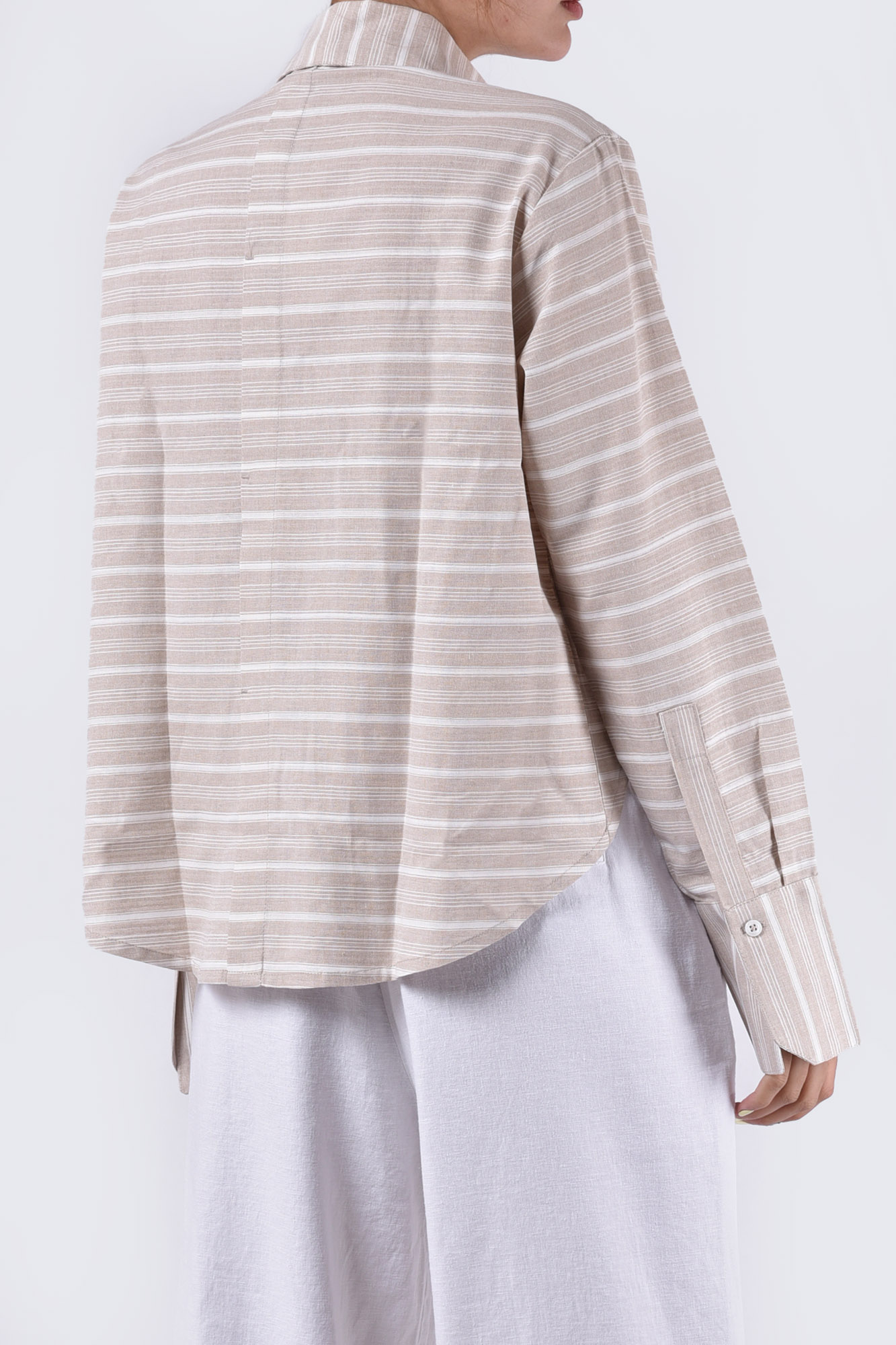 شومیز آستین بلند راه راه زنانه