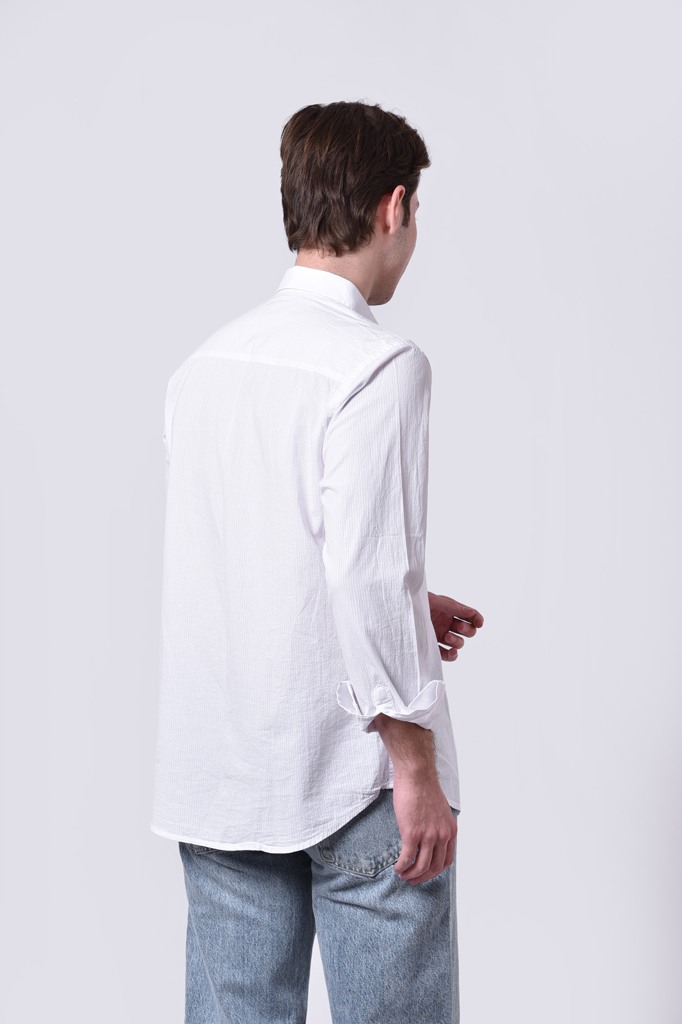 پیراهن آستین بلند راه راه مردانه