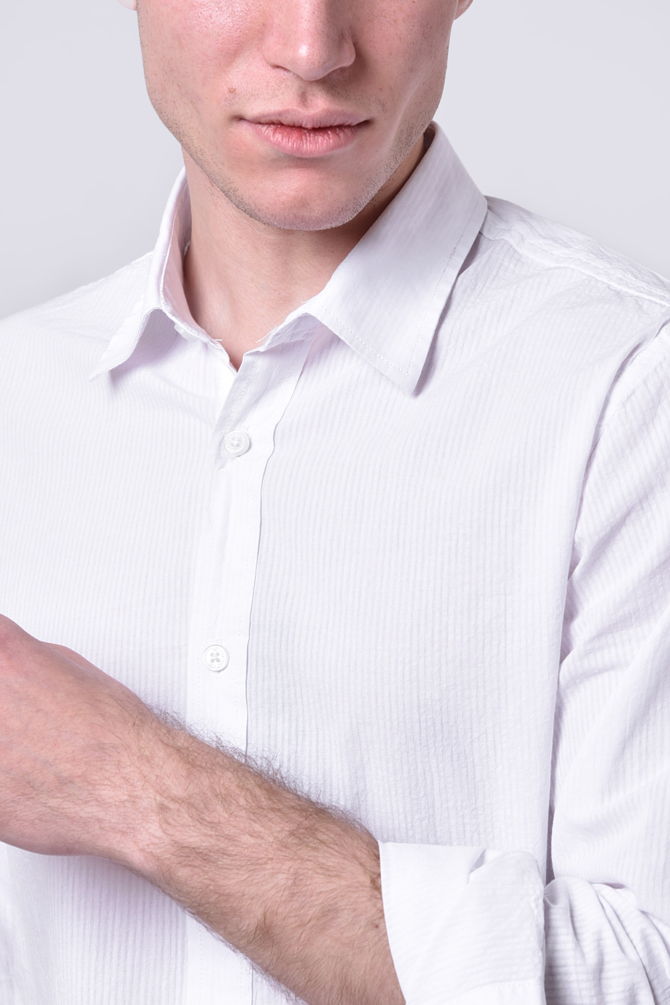 پیراهن آستین بلند راه راه مردانه