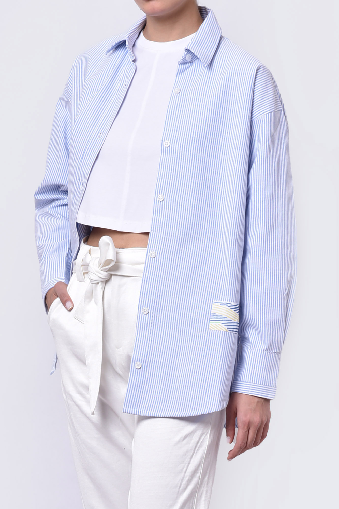 مانتو غیر رسمی راه راه زنانه