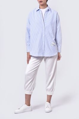 مانتو غیر رسمی راه راه زنانه