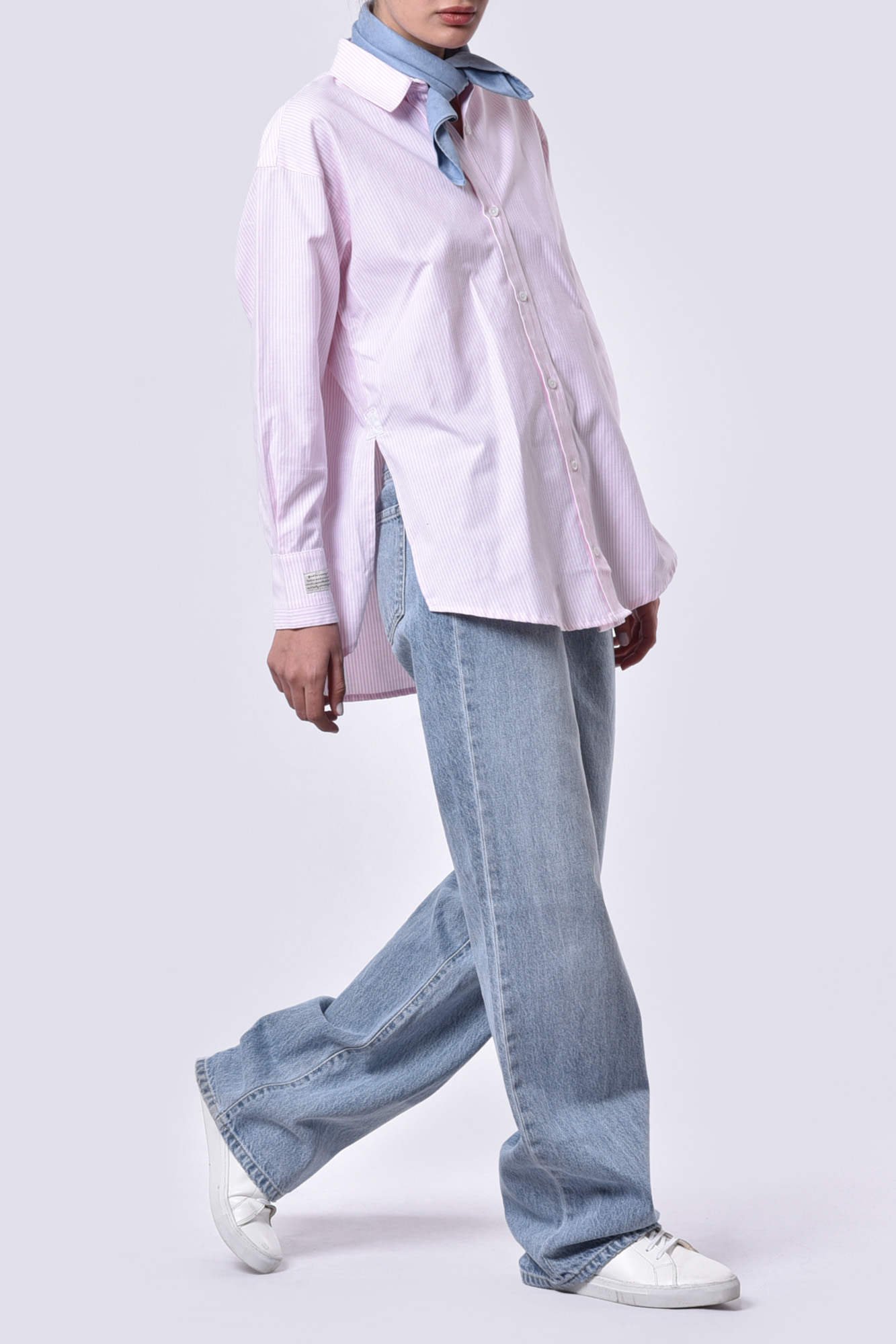 مانتو غیر رسمی راه راه زنانه