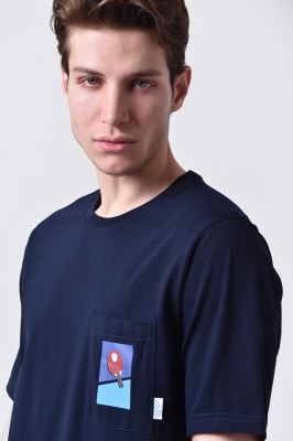 تیشرت آستین کوتاه چاپی مردانه