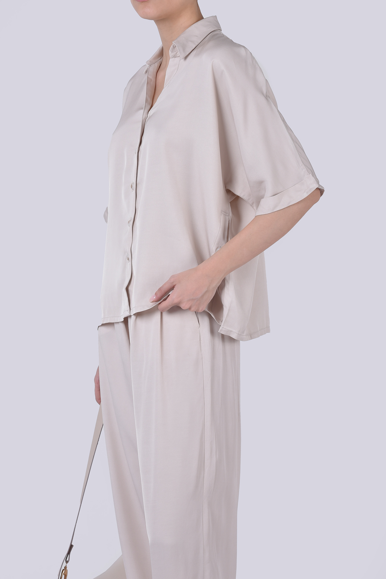 شومیز آستین کوتاه ساده زنانه