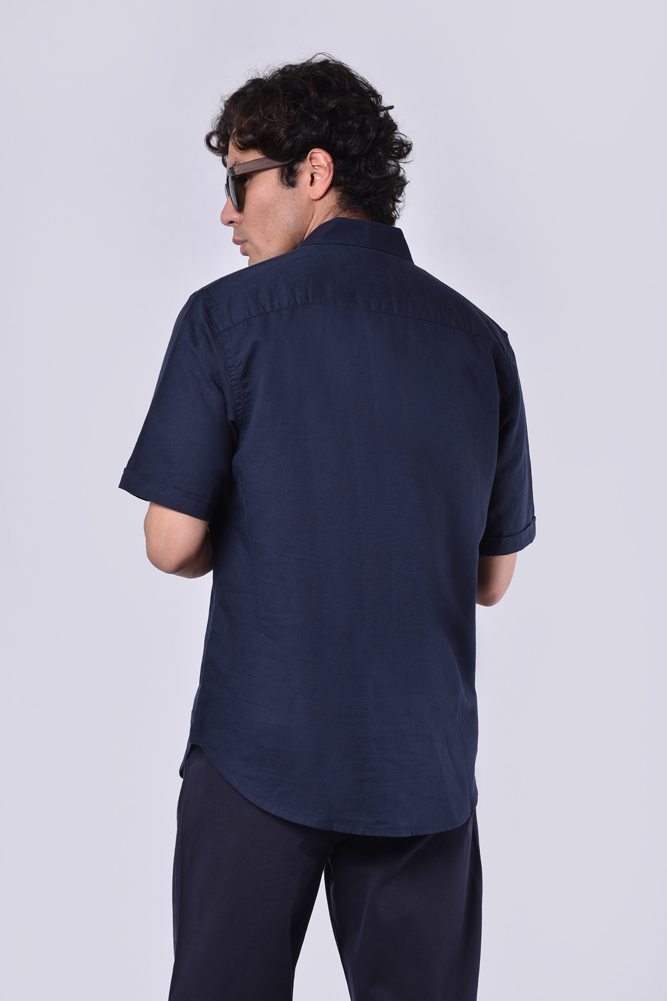 پیراهن آستین کوتاه یقه دار