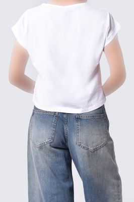 تاپ تیشرتی چاپی زنانه