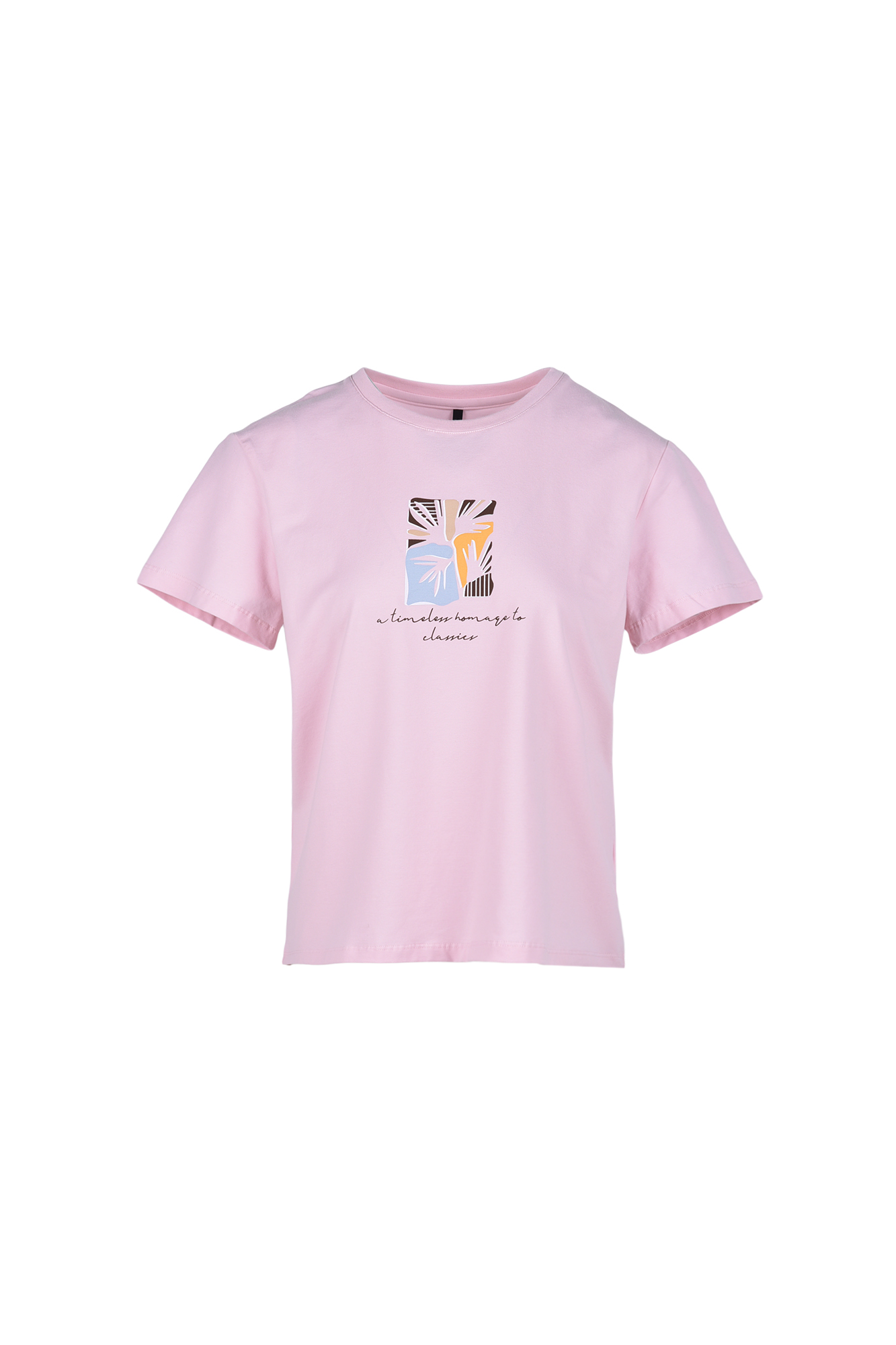 تیشرت آستین کوتاه چاپی زنانه