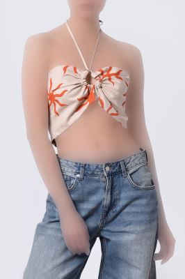 تاپ پیراهنی چاپی زنانه