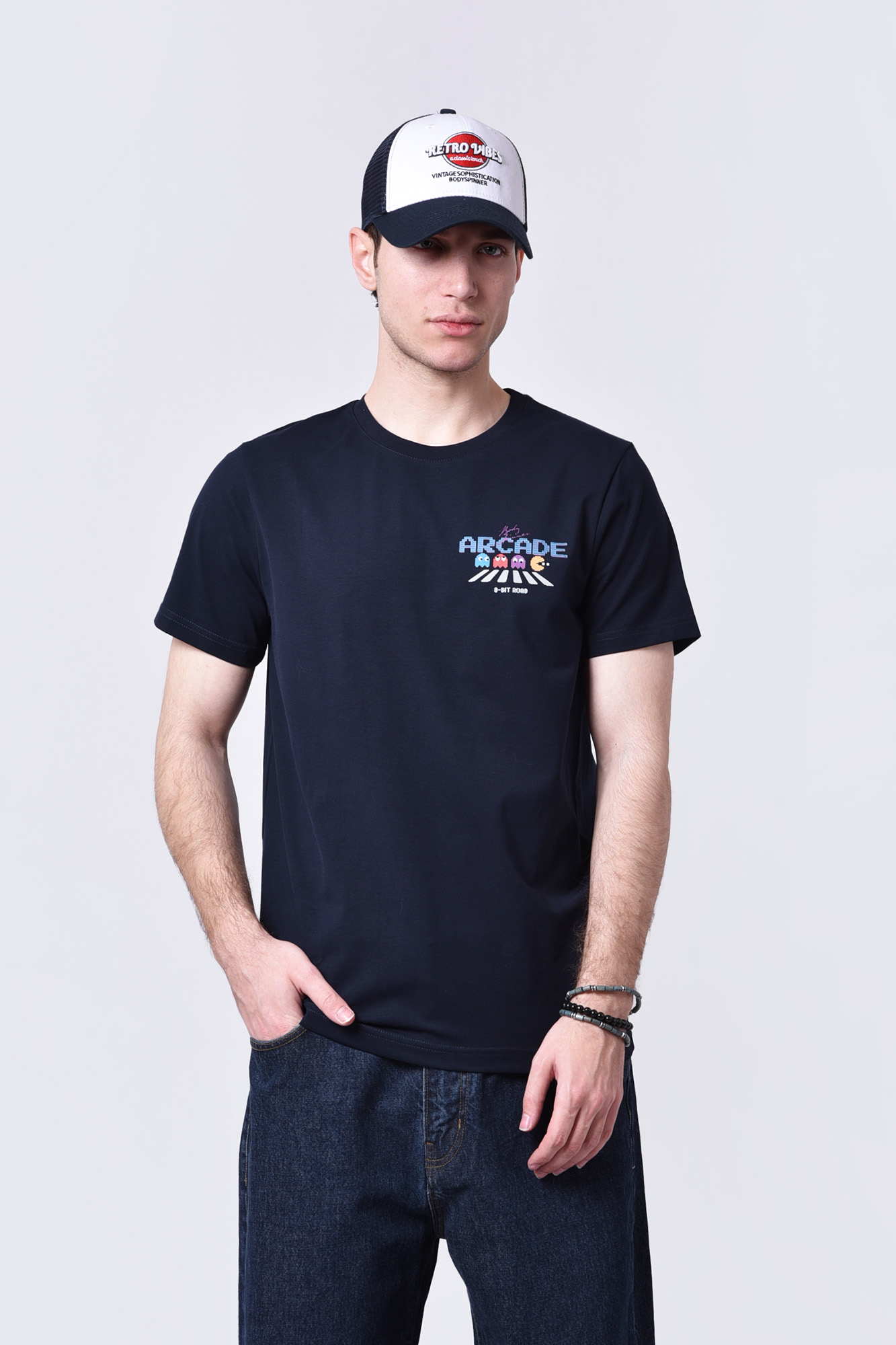 تیشرت آستین کوتاه چاپی مردانه