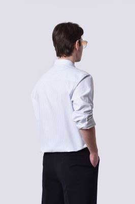 پیراهن آستین بلند راه راه مردانه