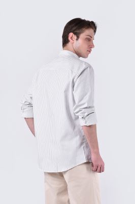 پیراهن آستین بلند راه راه مردانه