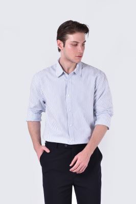 پیراهن آستین بلند راه راه مردانه