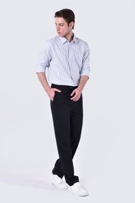 پیراهن آستین بلند راه راه مردانه