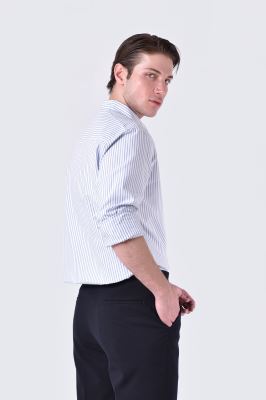 پیراهن آستین بلند راه راه مردانه