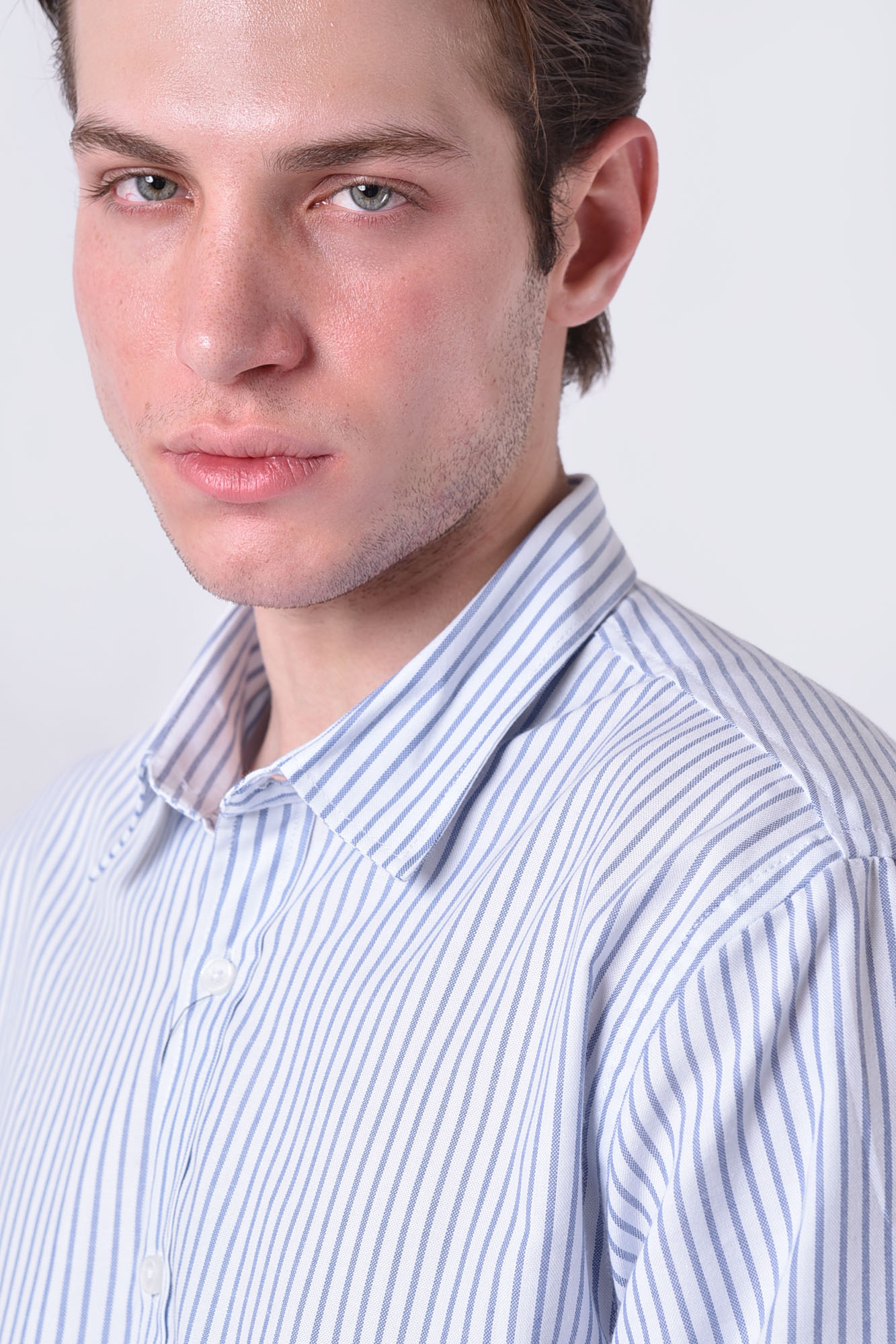 پیراهن آستین بلند راه راه مردانه