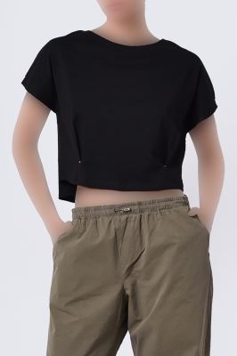 تیشرت آستین کوتاه گلدوزی زنانه