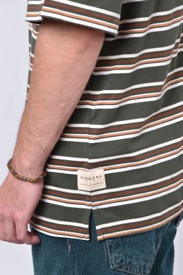 تیشرت آستین کوتاه راه راه مردانه