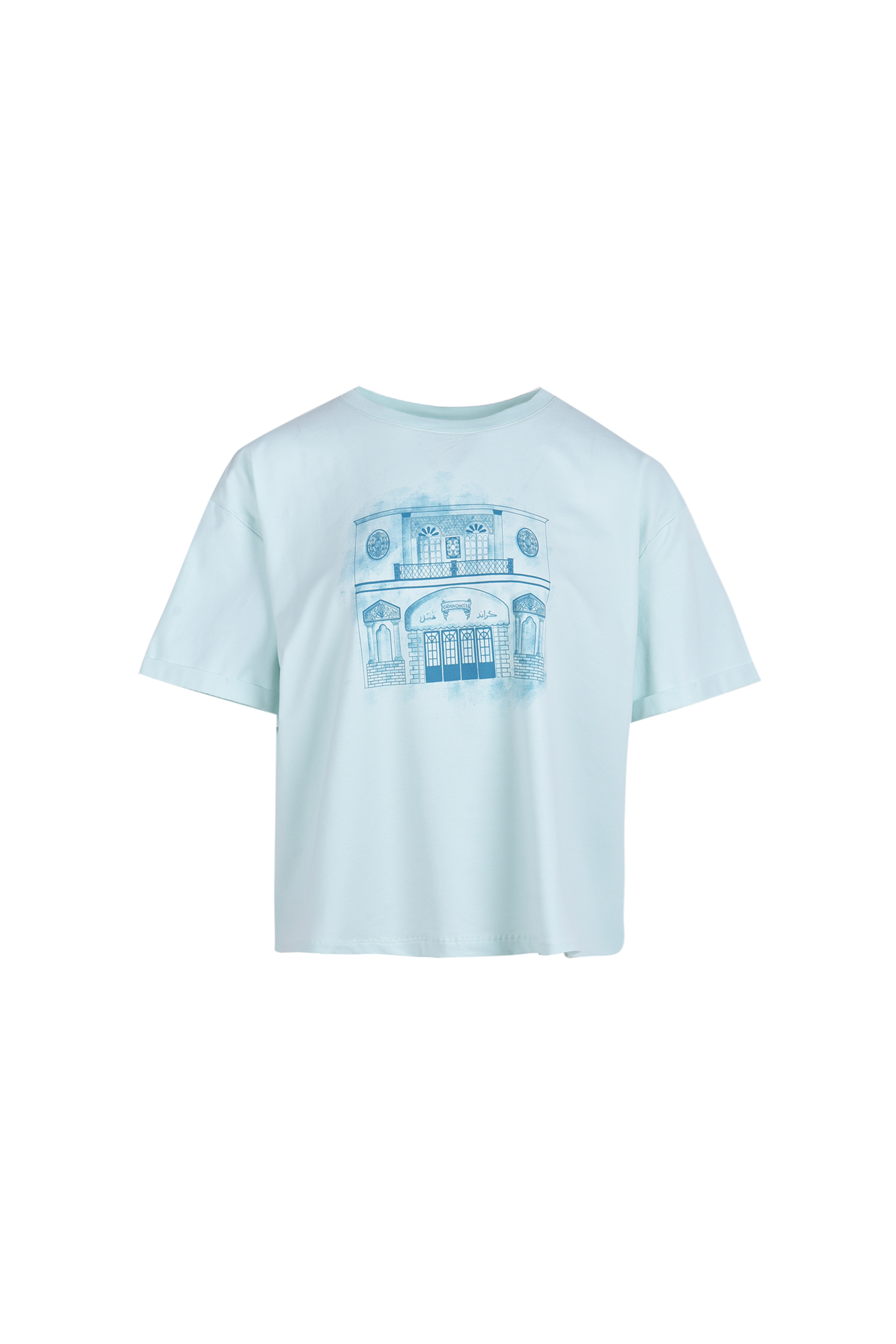 تیشرت آستین کوتاه چاپی زنانه