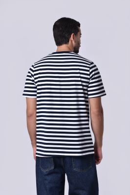 تیشرت آستین کوتاه راه راه مردانه