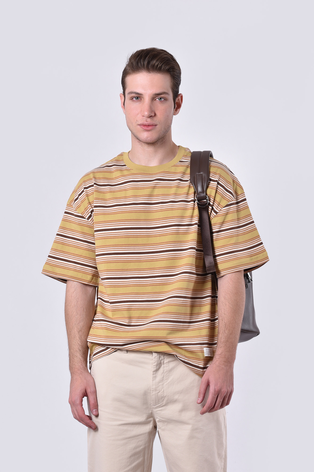 تیشرت آستین کوتاه راه راه مردانه