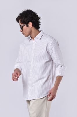 پیراهن آستین بلند راه راه مردانه