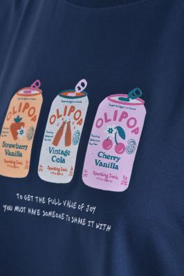 تیشرت آستین کوتاه چاپی زنانه