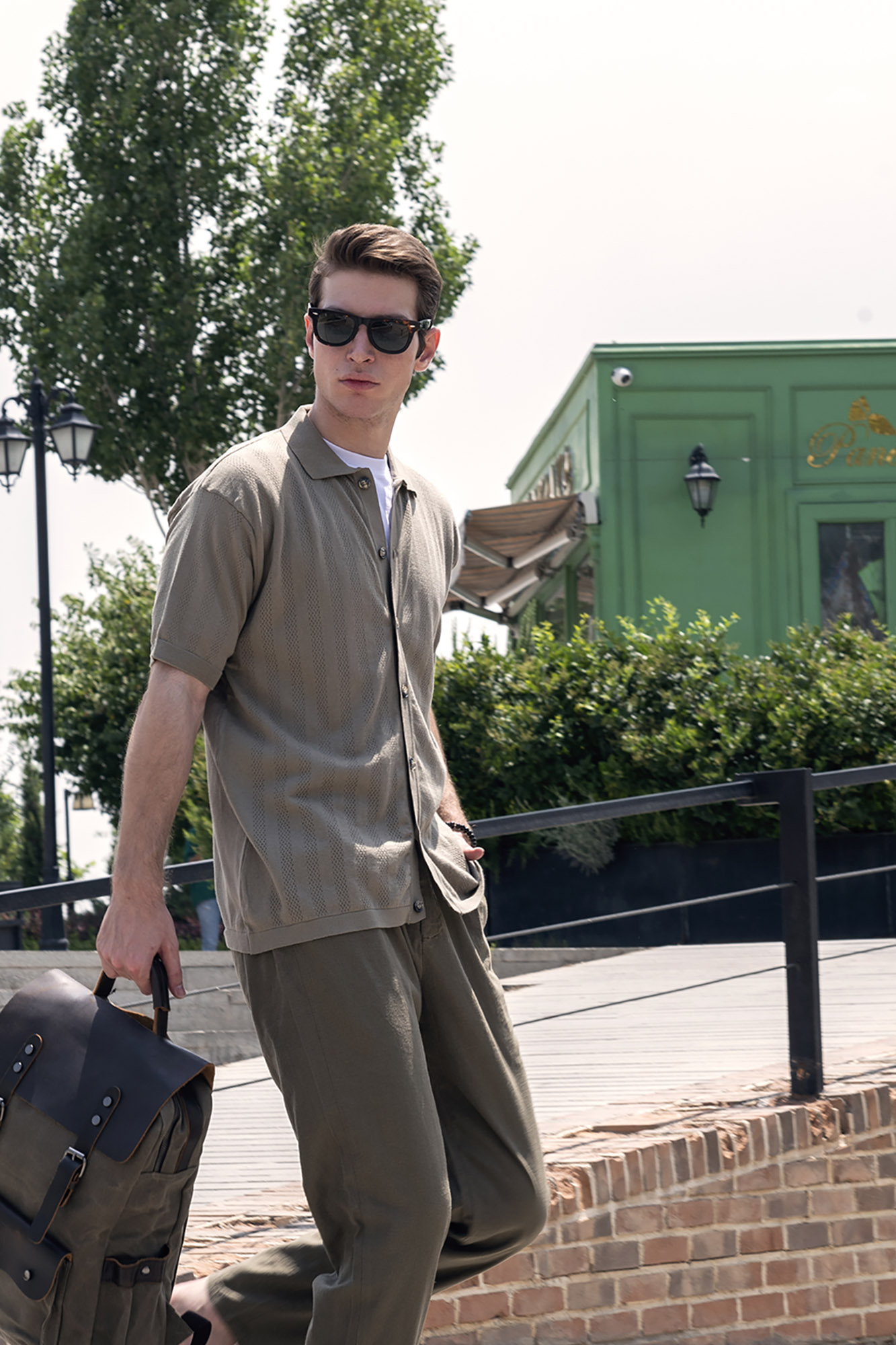 پیراهن بافت ساده مردانه