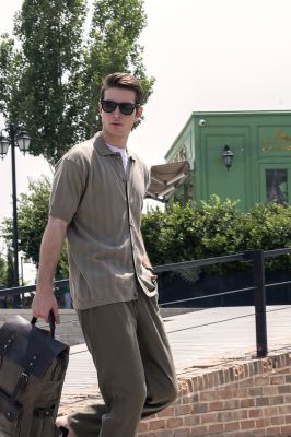 پیراهن بافت ساده مردانه