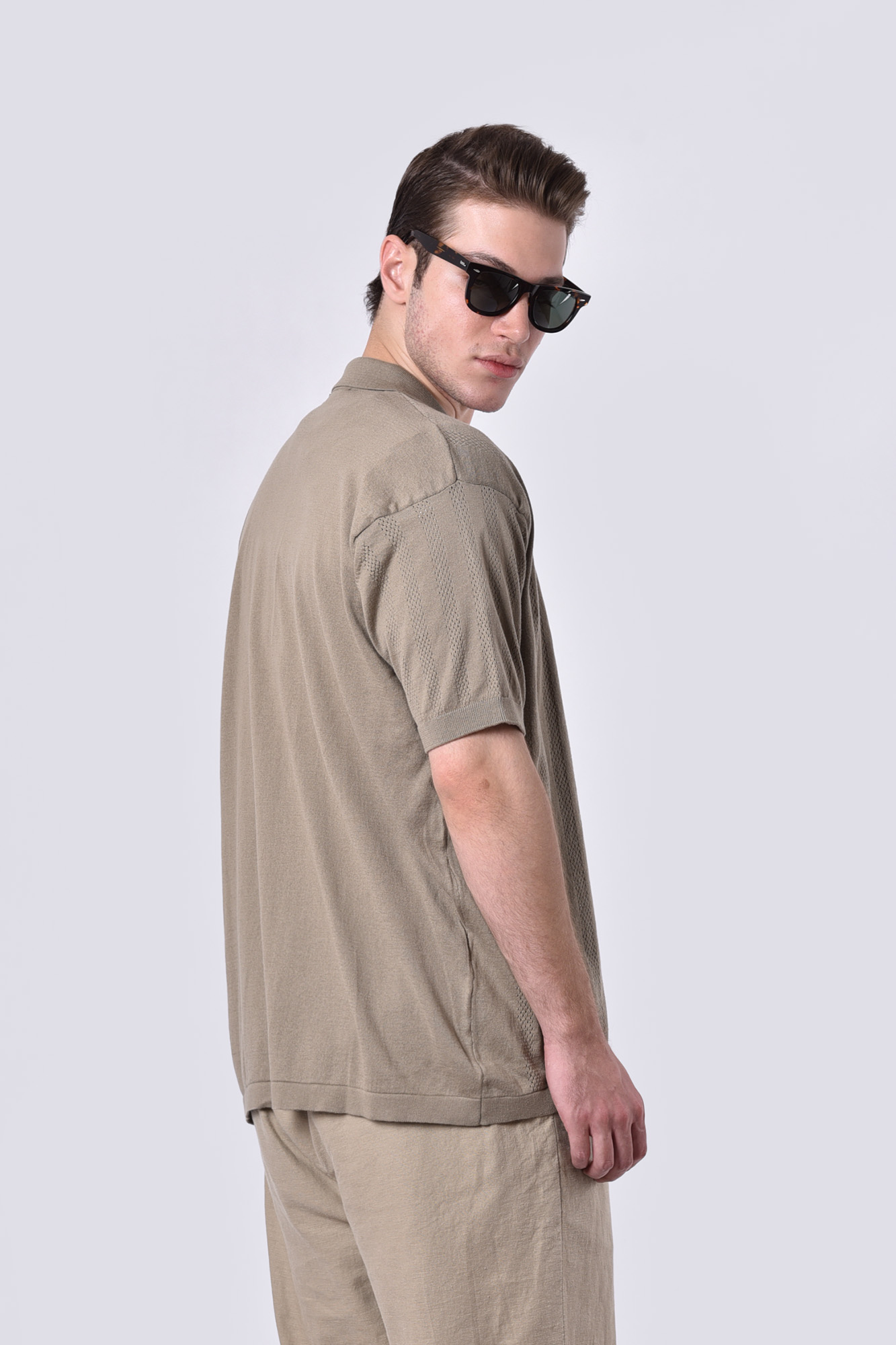 پیراهن بافت ساده مردانه