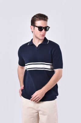 پولوشرت بافت طرحدار مردانه