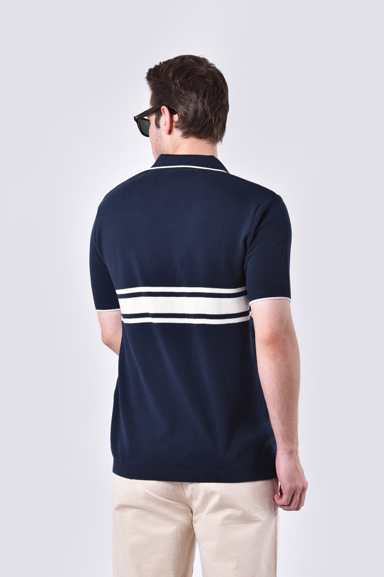 پولوشرت بافت طرحدار مردانه