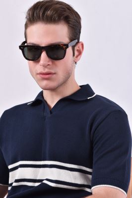 پولوشرت بافت طرحدار مردانه