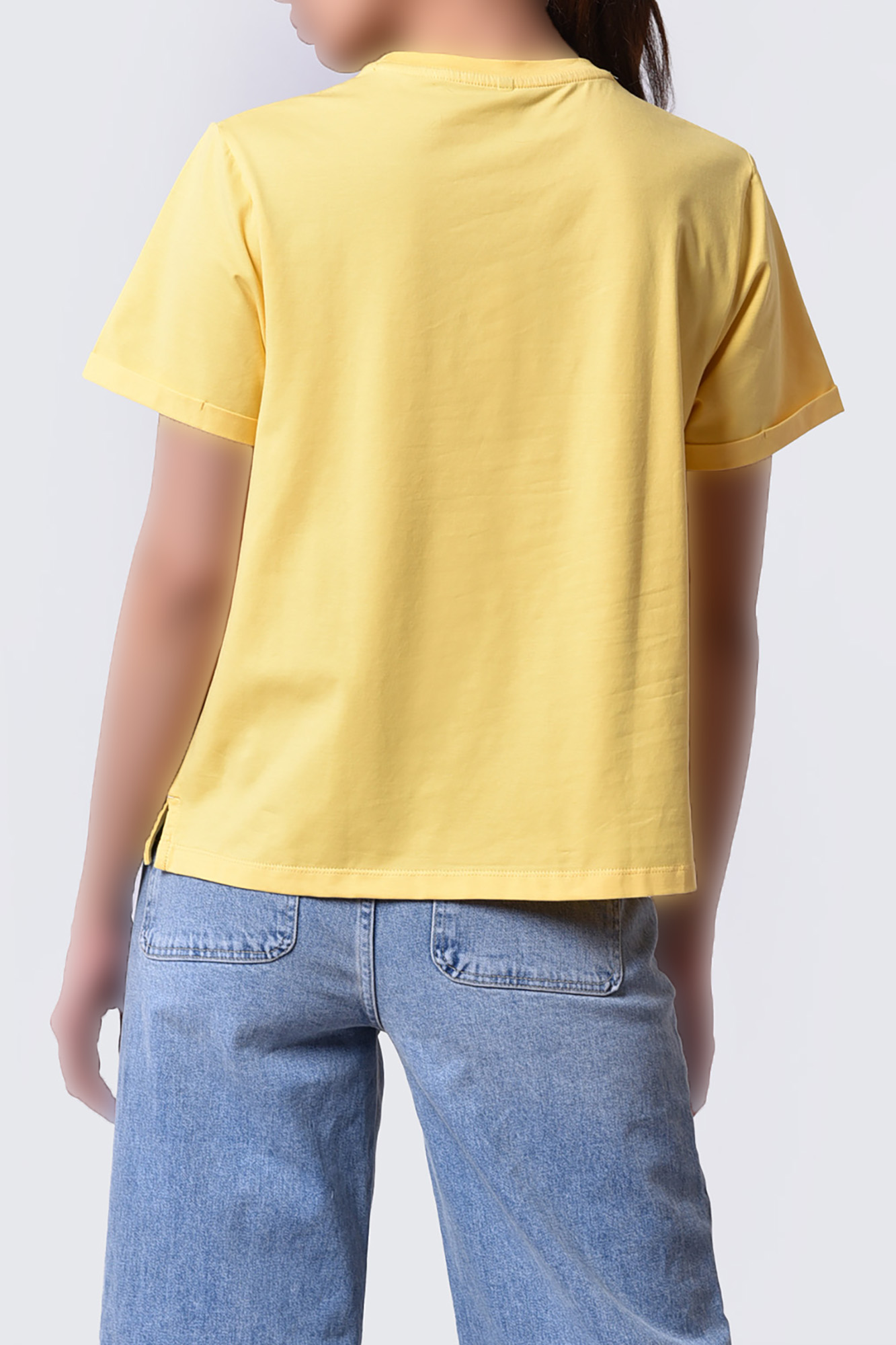 تیشرت آستین کوتاه چاپی زنانه