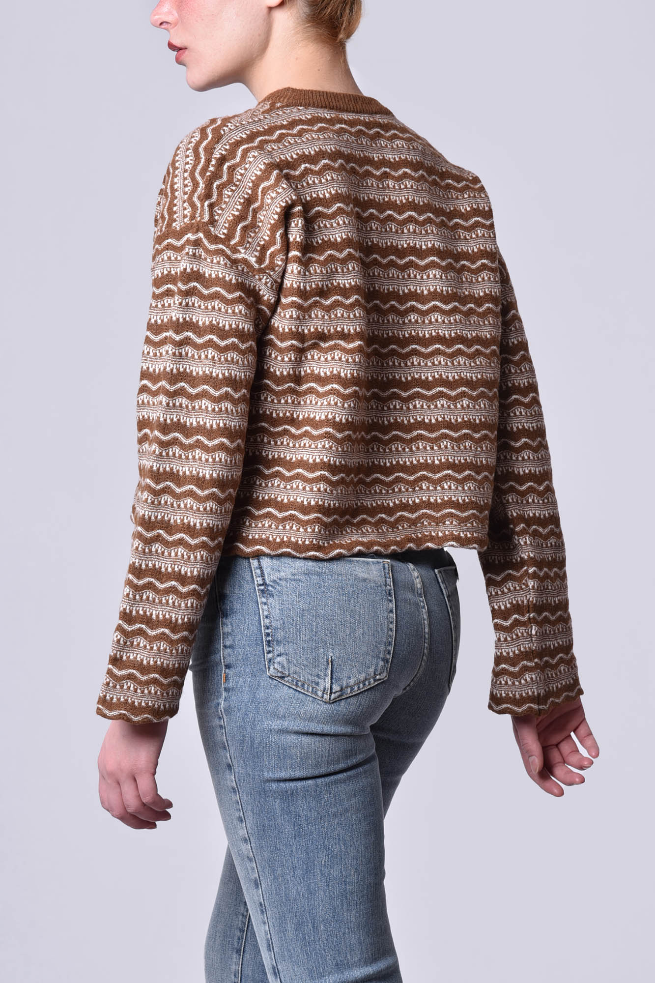 پلیور بافت طرحدار زنانه