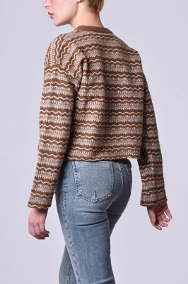 پلیور بافت طرحدار زنانه