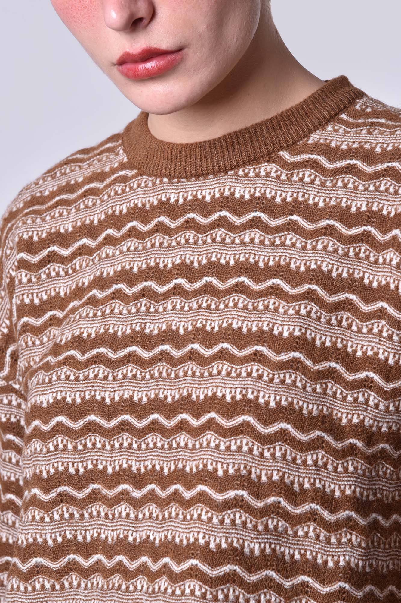 پلیور بافت طرحدار زنانه