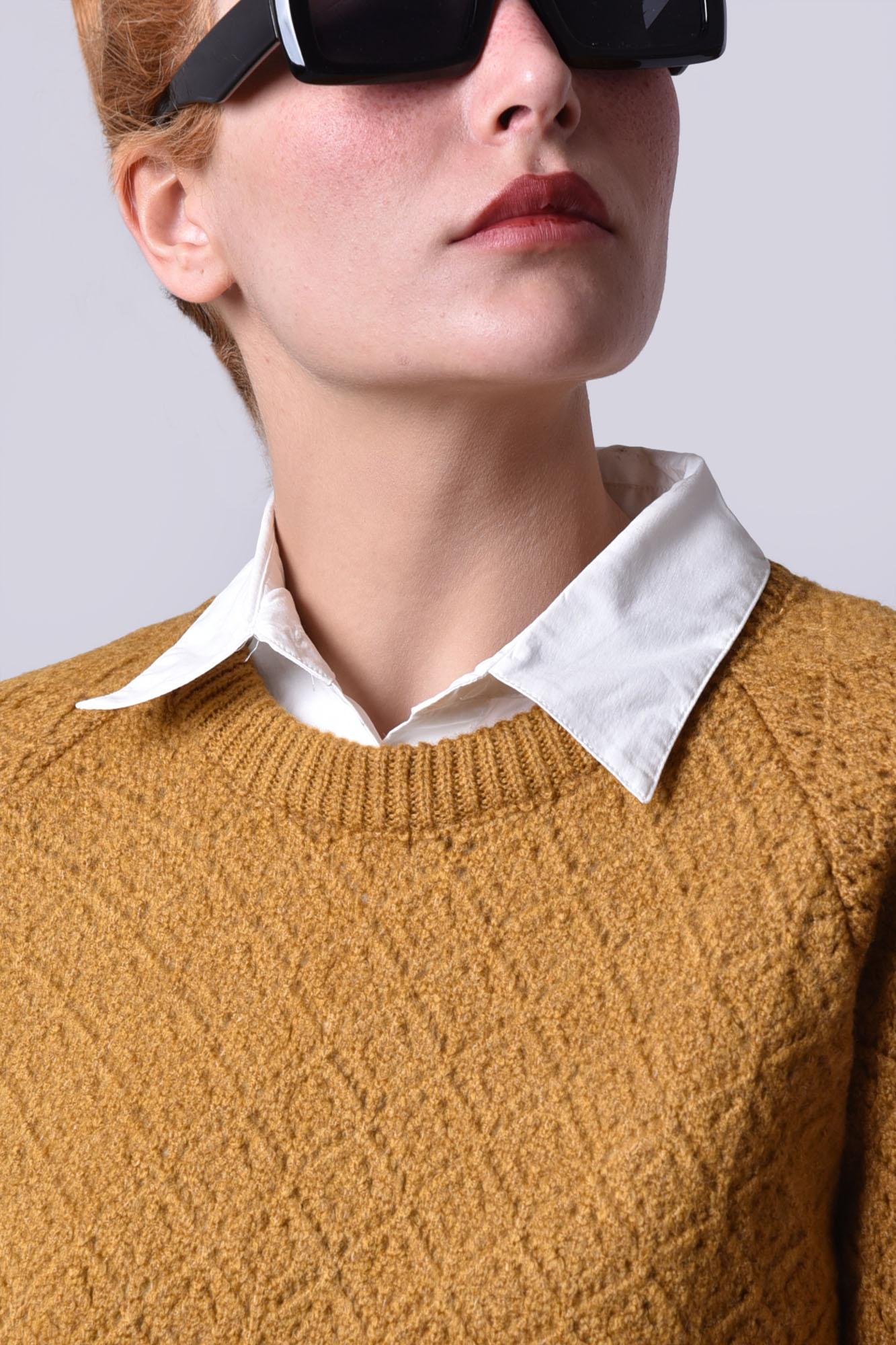 پلیور بافت ژاکارد زنانه