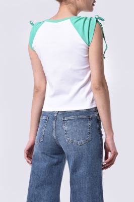 تاپ تیشرتی چاپی زنانه